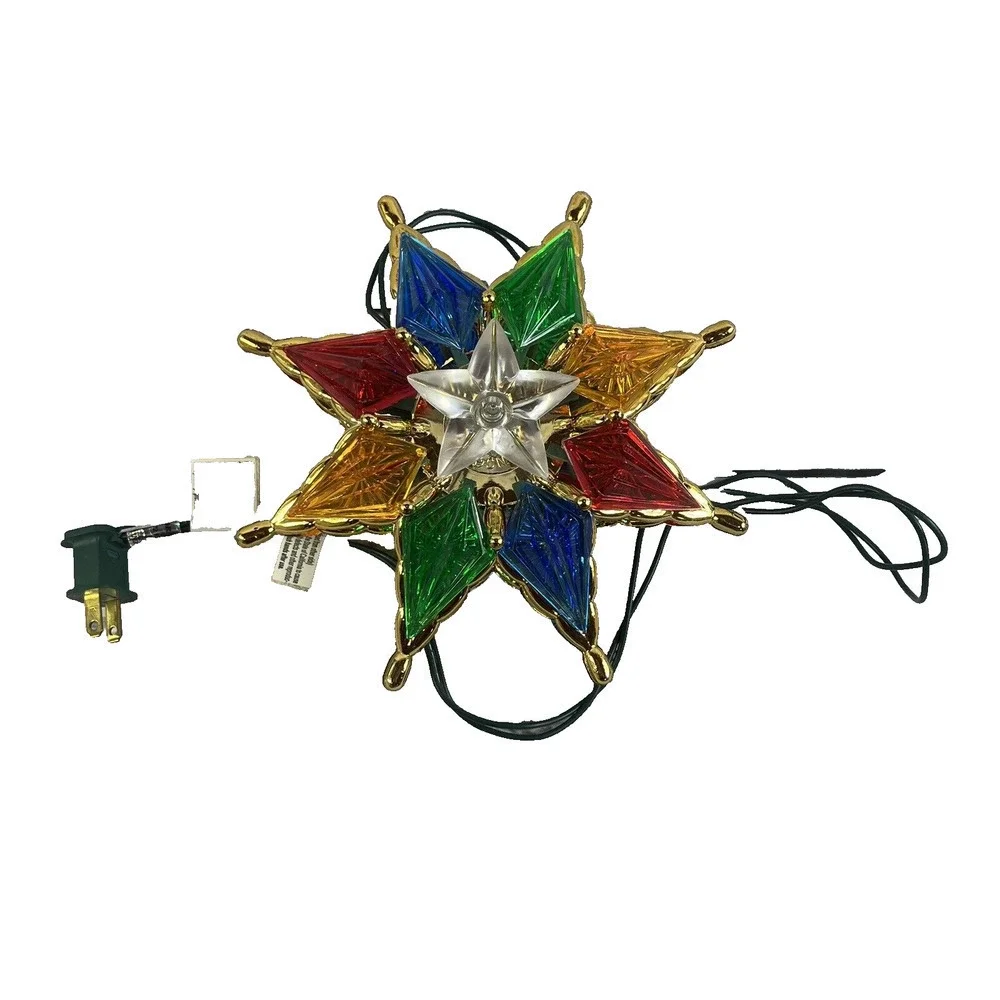 Vintage Christmas Tree Topper Star Bob Ho 1993 Not Working